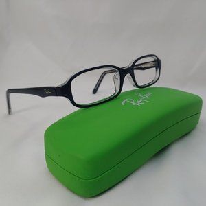 RAY-BAN Junior Eyeglass Frames RB1521 Plastic Rims Black Clear Kids Children